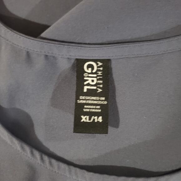 Athleta Girl All For One Dress Size XL/14 Sleeveless Racerback Tie Waist Pockets - Picture 6 of 8